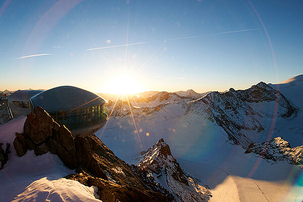 Sunset at Pitztal Glacier