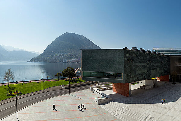 Blick auf das Lugano Arte e Cultura © LAC 2015 - Foto Studio Pagi 