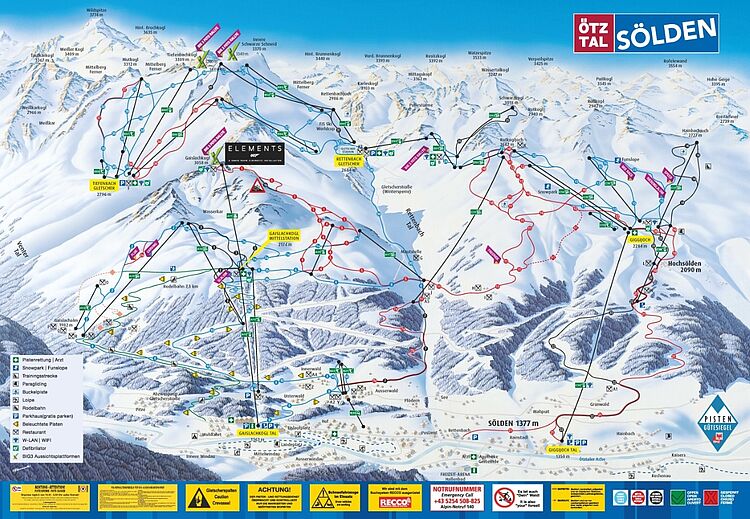 Current trail map Sölden