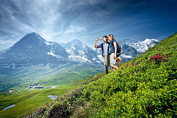 Hiking at Lauterbrunnen Jungfraujoch