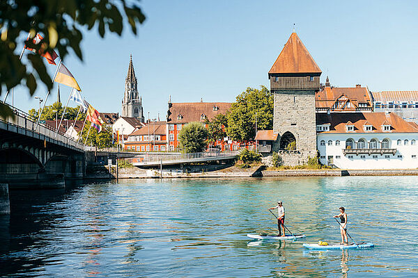 Konstanz Seerhein Münster Rheinbrücke - Foto: (c) MTK/Leo Leister