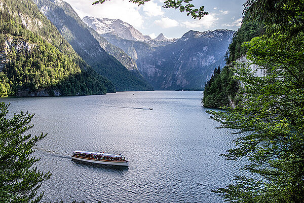 Blick vom Malerwinkel über den Königssee © Berchtesgadener Land Tourismus