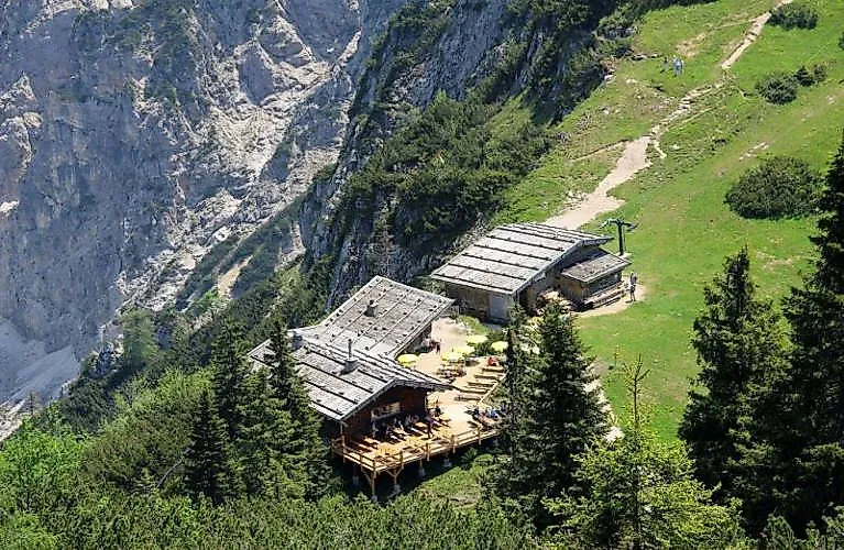 Cozy Schlegelmulde-Alm on the Predigtstuhl in Bad Reichenhall with panoramic views in summer