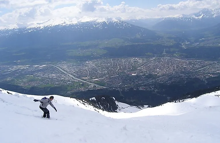 Lyžovanie v Innsbrucku - zábava na svahu na Nordkette