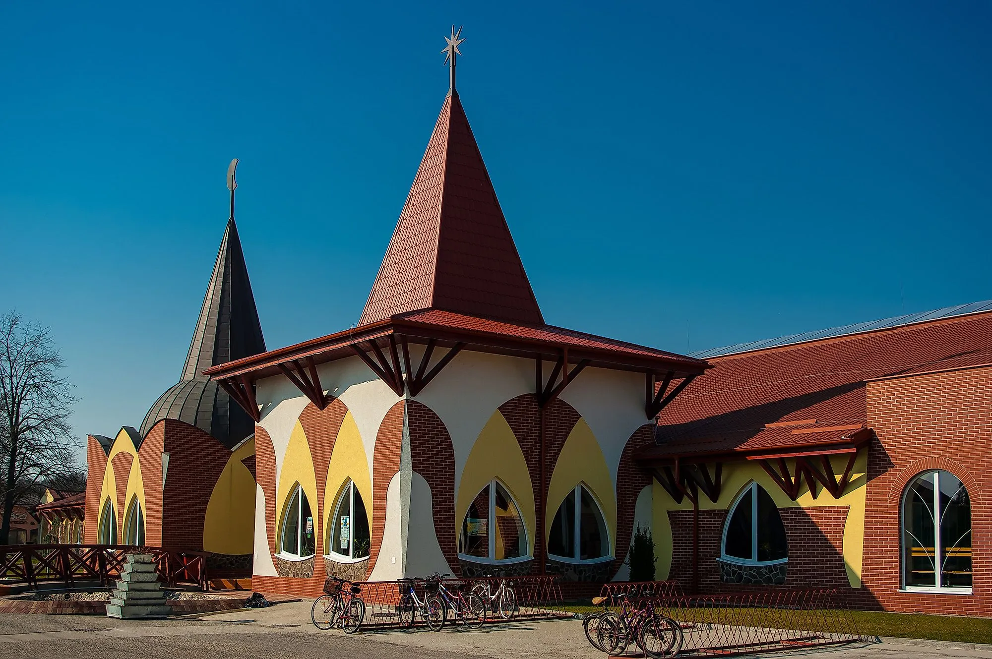 Termální lázně Velký Meder na Slovensku s moderní architekturou