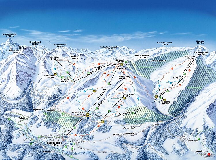 Current trail Maps Heiligenblut - Großglockner 