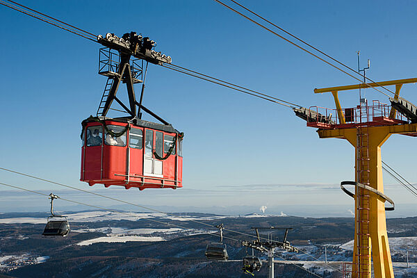 Schwebebahn am Fichtelberg in Oberwiesenthal