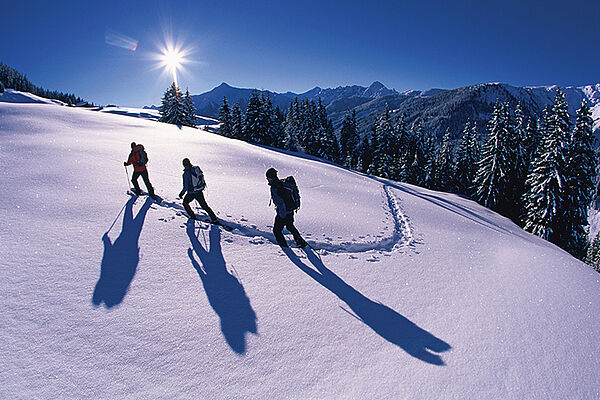 snowshoeing