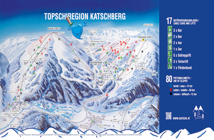 Trail map Katschberg