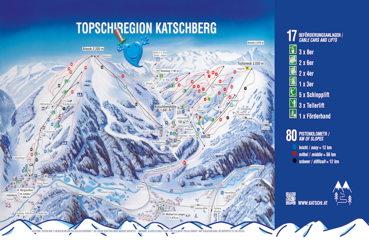 Pistenplan Katschberg aktuell