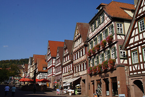 Fachwerk am Marktplatz in Calw