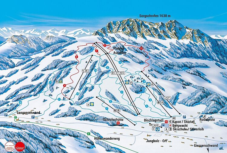 Pistenplan Jungholz - Tannheimer Tal aktuell