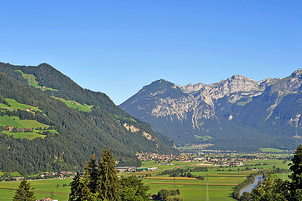 View down the valley of Uderns