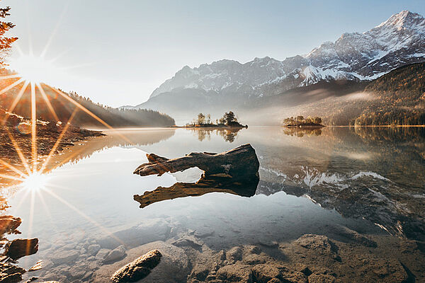 Mountain lake Eibsee