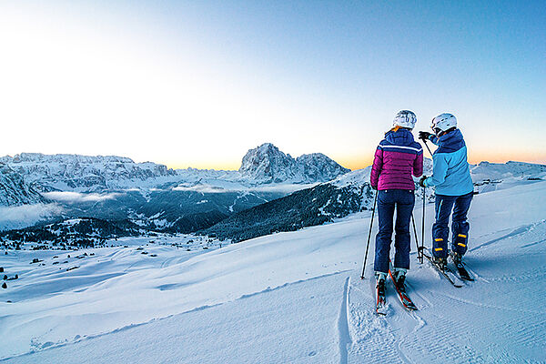 Skifahren in Wolkenstein_Groeden © Werner Dejori_Seceda