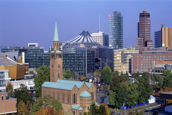 Blick auf den Potsdamer Platz - (c) visitBerlin, Foto: Wolfgang Scholvien