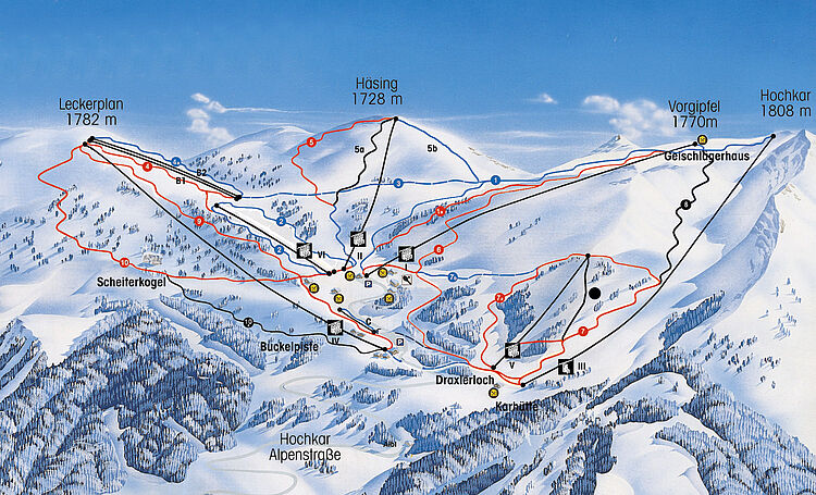 Current trail map Göstlin - Hochkar