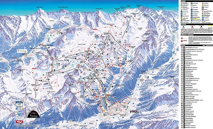 Current trail map Ischgl - Paznaun