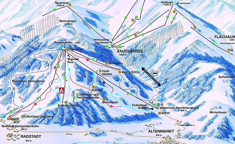 Current trail map Radstadt - Altenmarkt