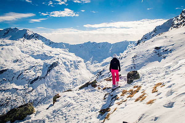 Skiing in Moos in Passeier