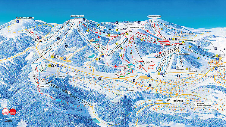 Ski map Skikarussell Winterberg 2020/2021