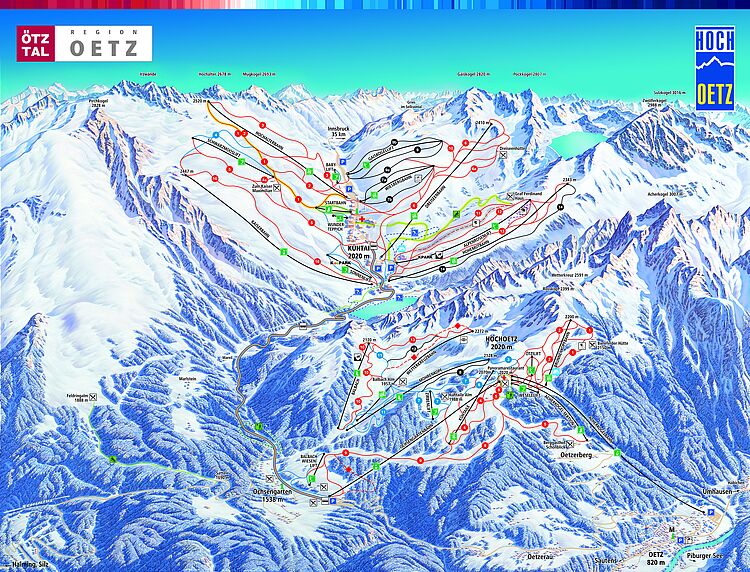 Current trail map Oetz - Hochoetz