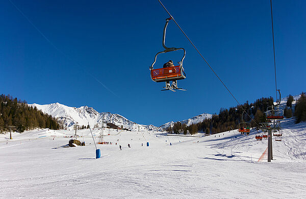Gondola at the ski area Pila
