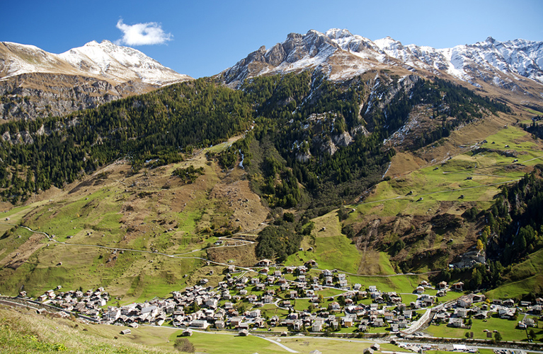 Blick auf Vals